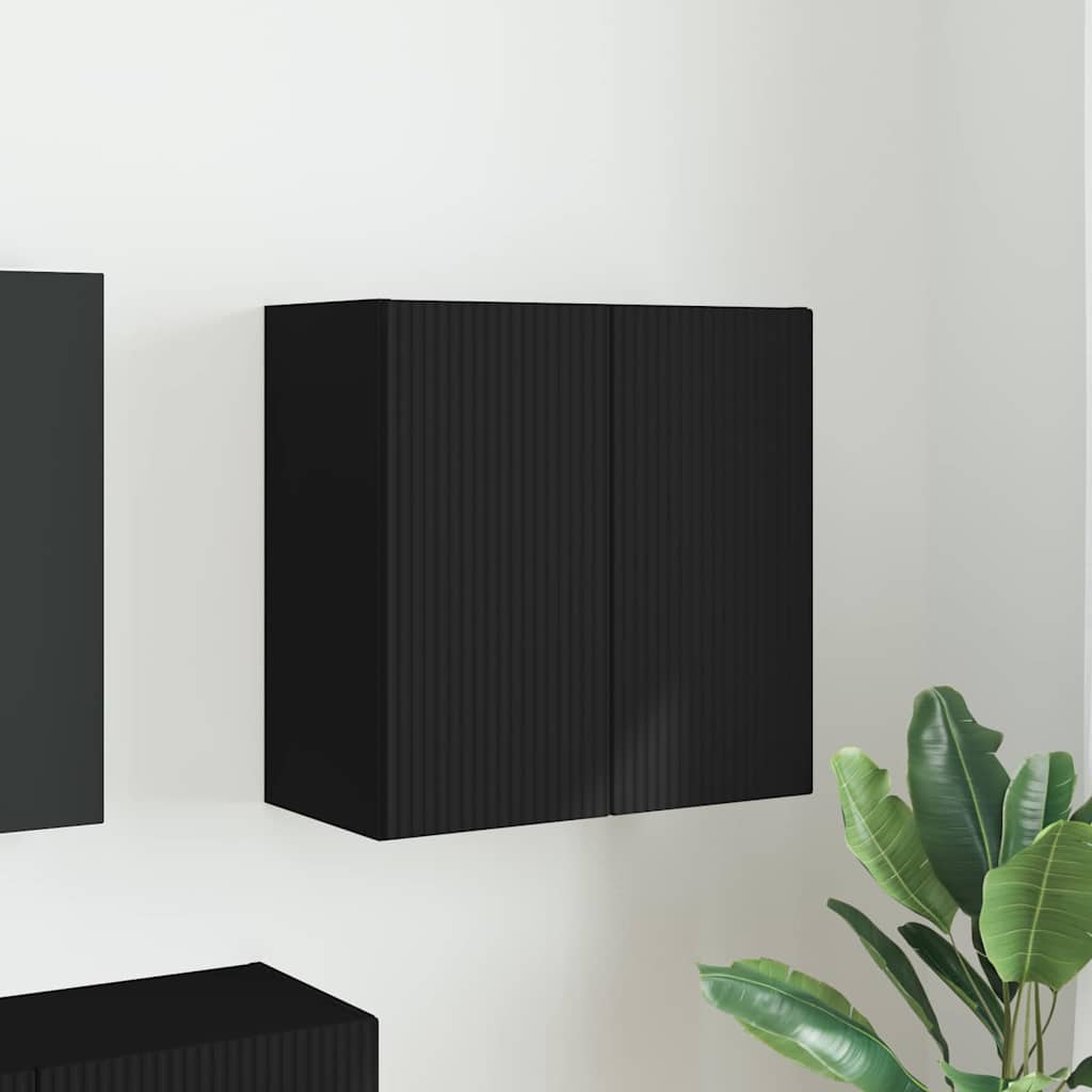 TV-Wandschrank Schwarz 59,5 x 31 x 60 cm Holzwerkstoff