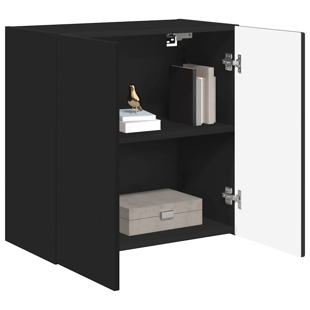 TV-Wandschrank Schwarz 59,5 x 31 x 60 cm Holzwerkstoff