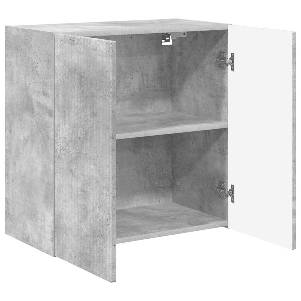 TV-Wandschrank Beton Grau 59,5 x 31 x 60 cm Holzwerkstoff