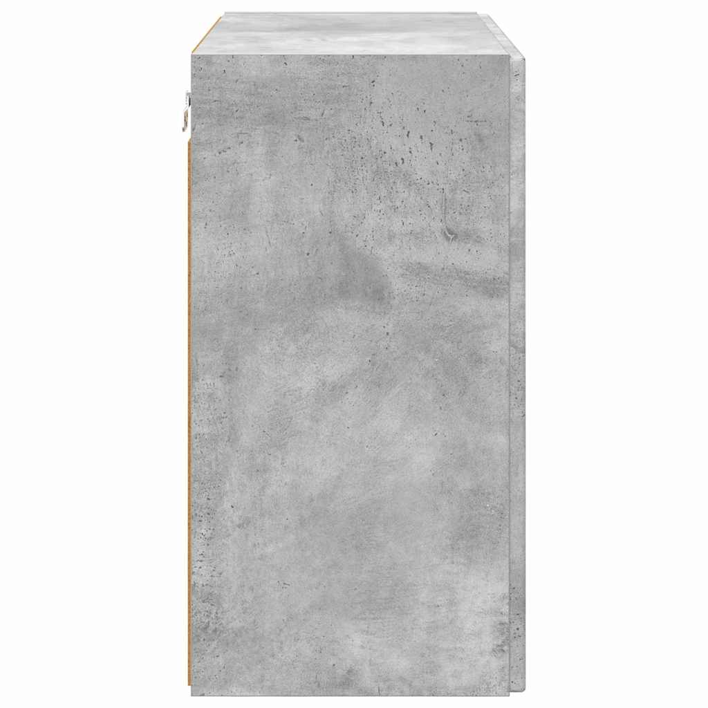 TV-Wandschrank Beton Grau 59,5 x 31 x 60 cm Holzwerkstoff