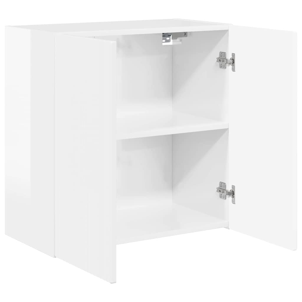 TV-Wandschrank Hochglanz Weiß 59,5 x 31 x 60 cm Holzwerkstoff