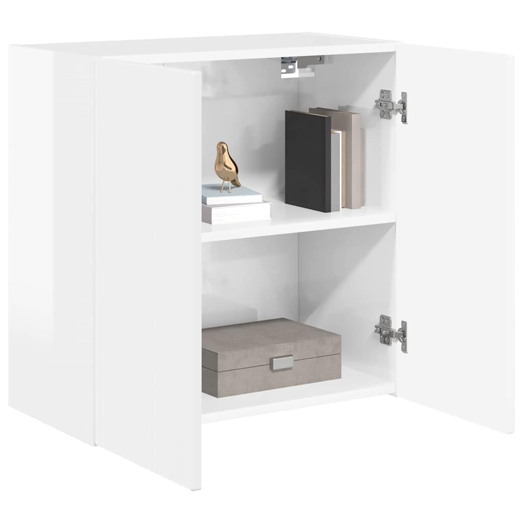 TV-Wandschrank Hochglanz Weiß 59,5 x 31 x 60 cm Holzwerkstoff