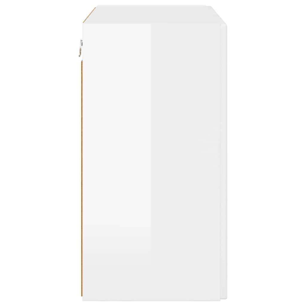 TV-Wandschrank Hochglanz Weiß 59,5 x 31 x 60 cm Holzwerkstoff