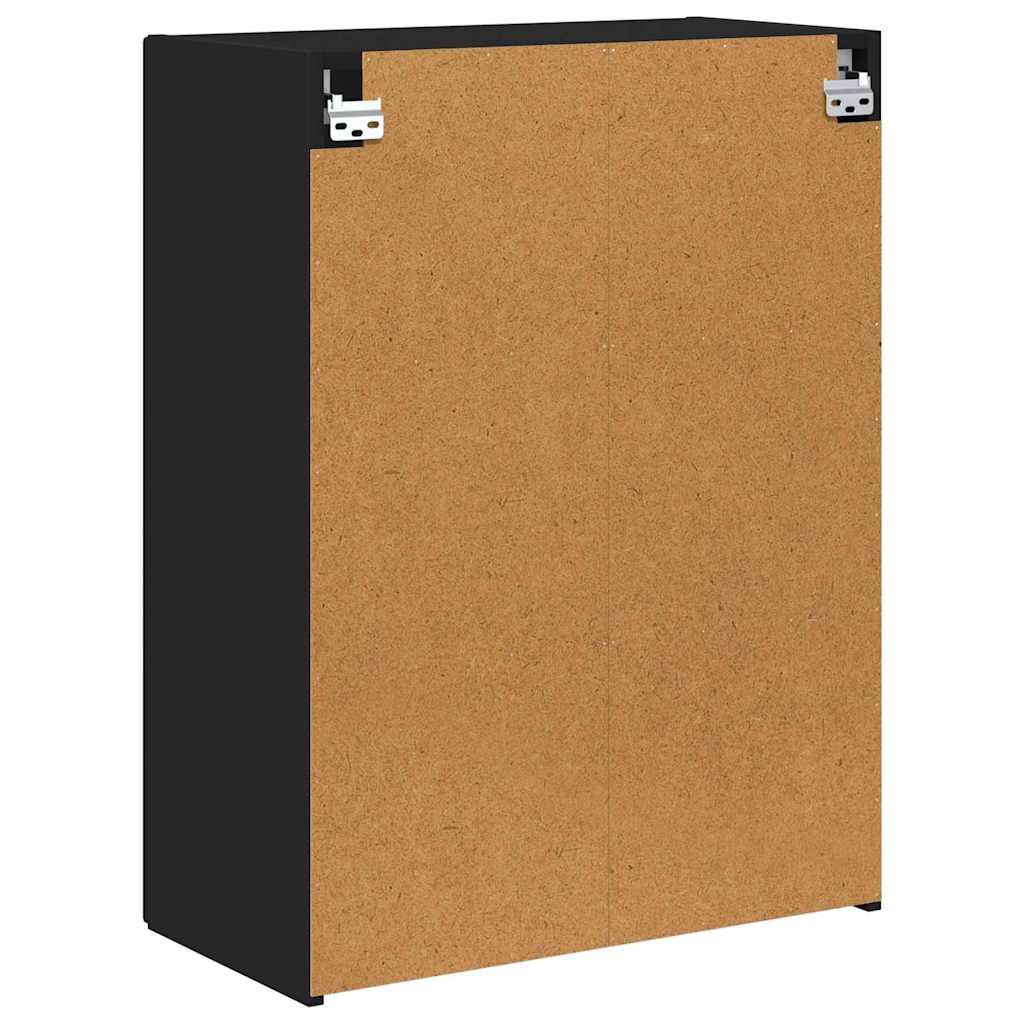 TV-Wandschrank Schwarz 59,5 x 31 x 80 cm Holzwerkstoff