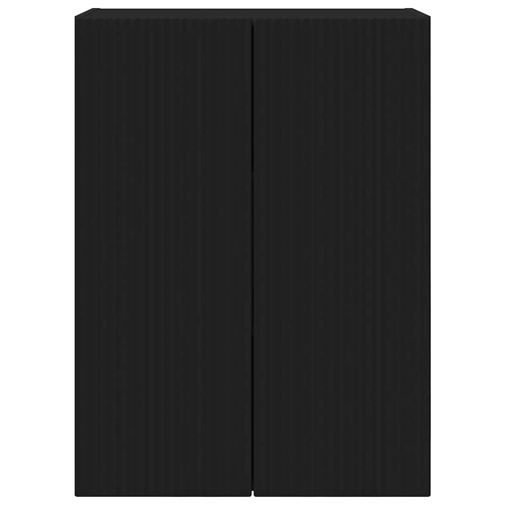 TV-Wandschrank Schwarz 59,5 x 31 x 80 cm Holzwerkstoff