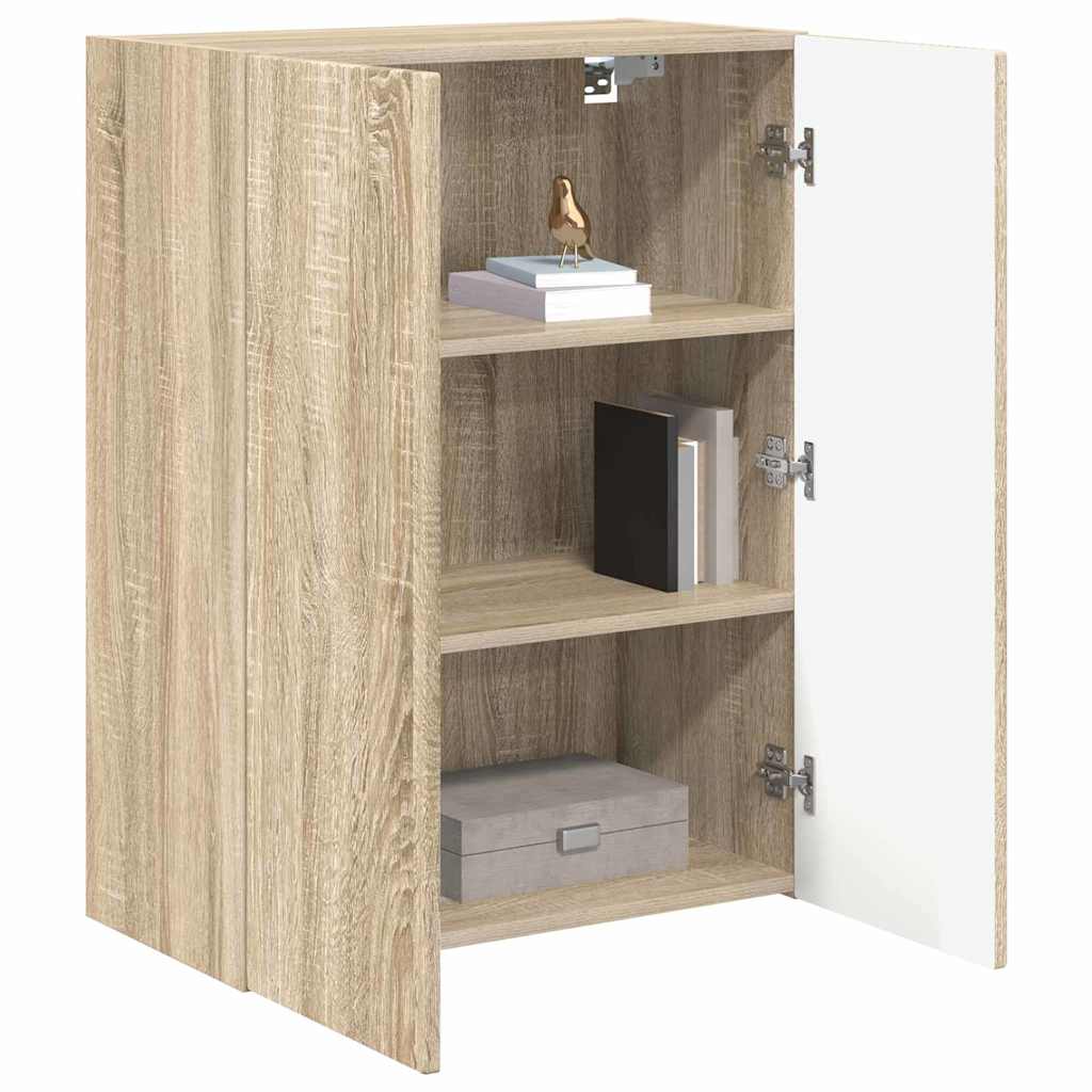 TV-Wandschrank Sonoma-Eiche 59,5 x 31 x 80 cm Holzwerkstoff