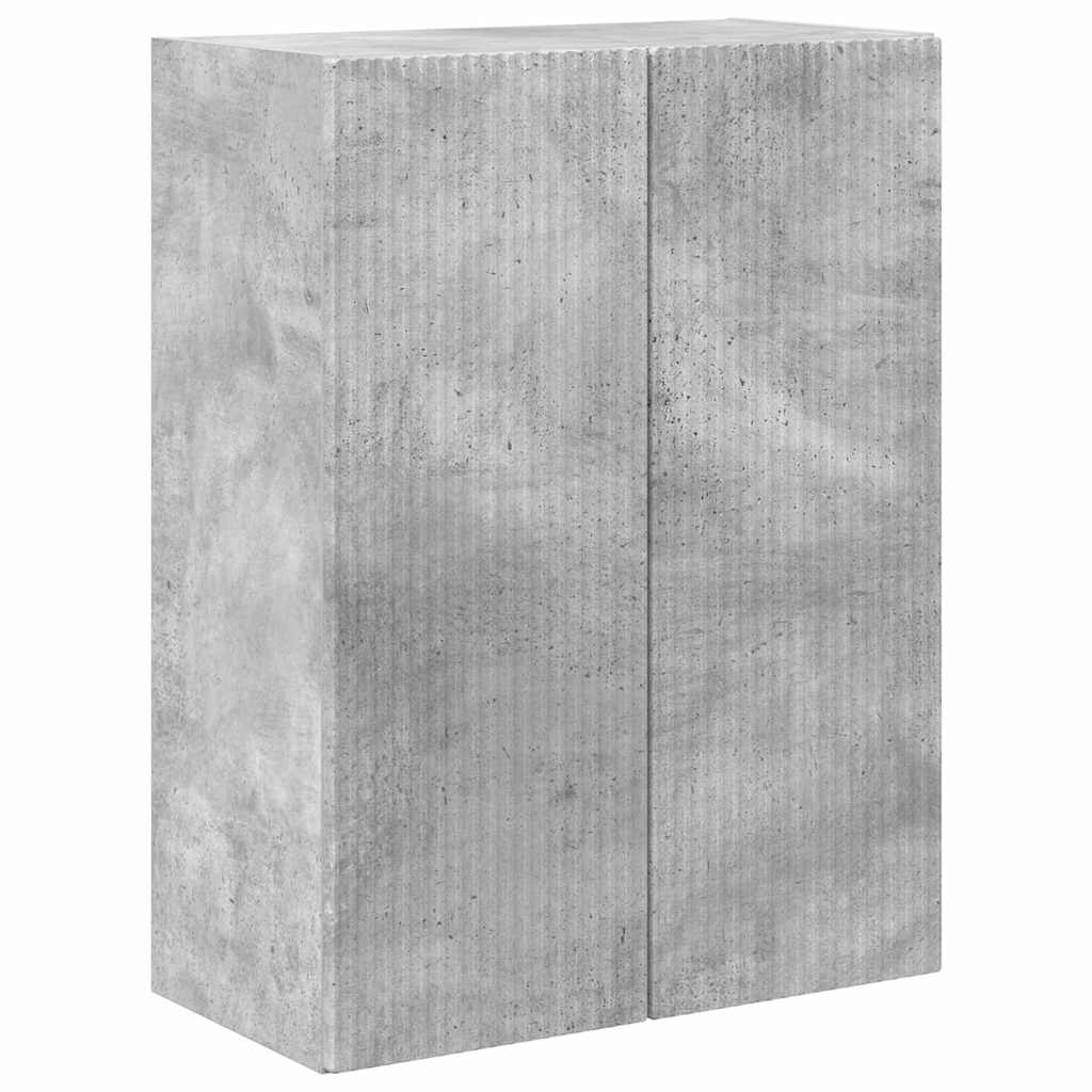TV-Wandschrank Beton Grau 59,5 x 31 x 80 cm Holzwerkstoff