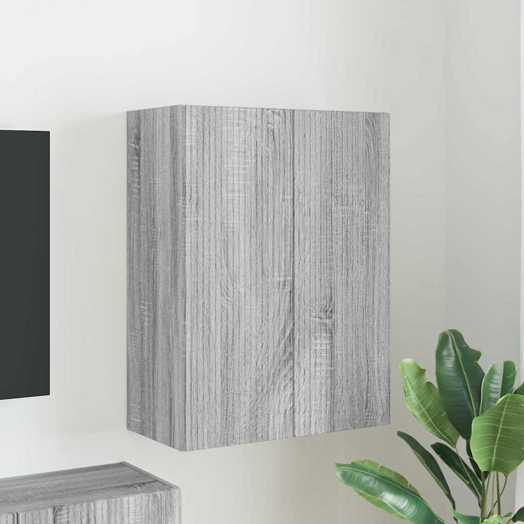TV-Wandschrank Graues Sonoma 59,5 x 31 x 80 cm Holzwerkstoff