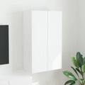 TV-Wandschrank Weiß 59,5 x 31 x 100 cm Holzwerkstoff