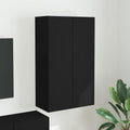 TV-Wandschrank Schwarz 59,5 x 31 x 100 cm Holzwerkstoff