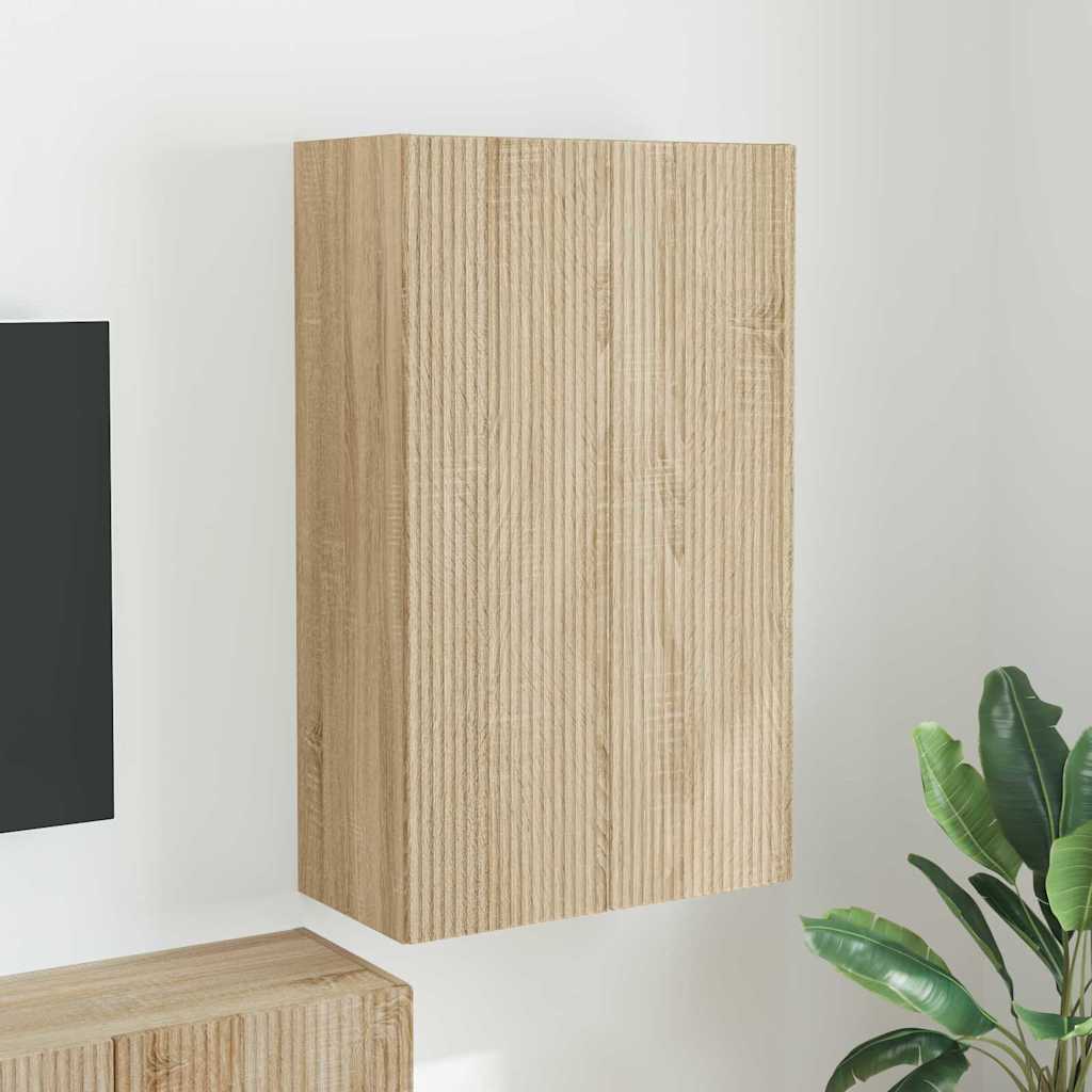 TV-Wandschrank Sonoma-Eiche 59,5 x 31 x 100 cm Holzwerkstoff