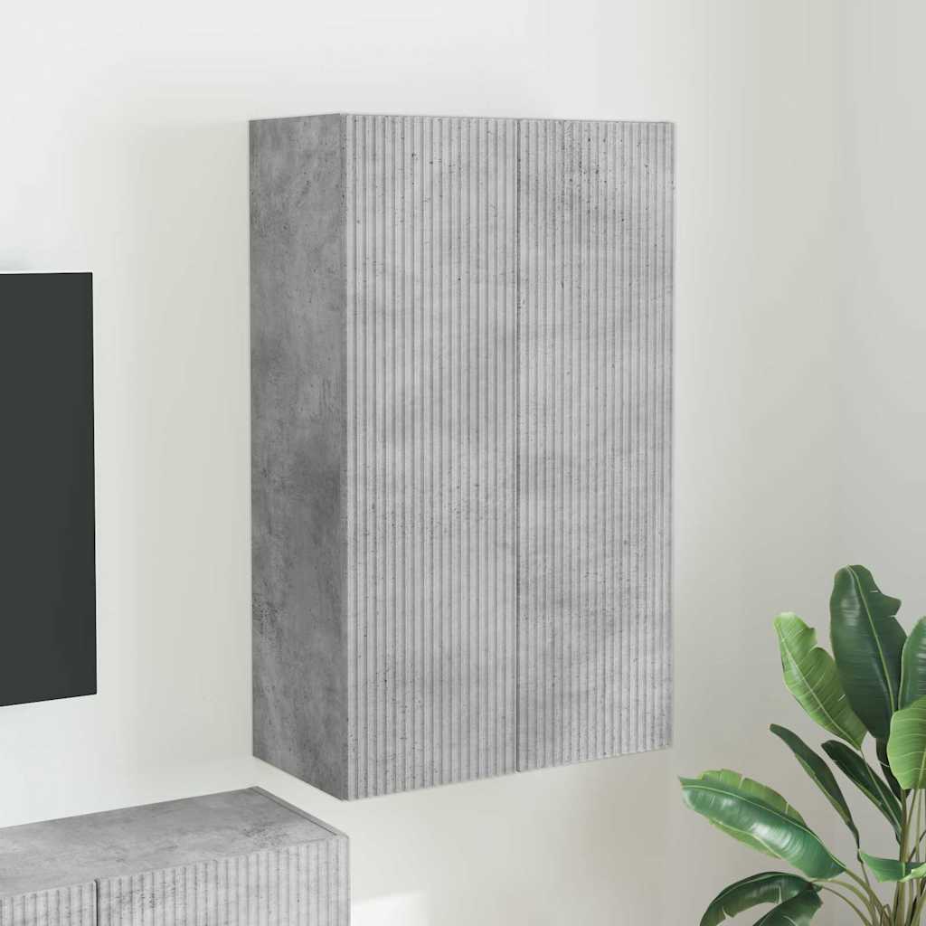 TV-Wandschrank Beton Grau 59,5 x 31 x 100 cm Holzwerkstoff