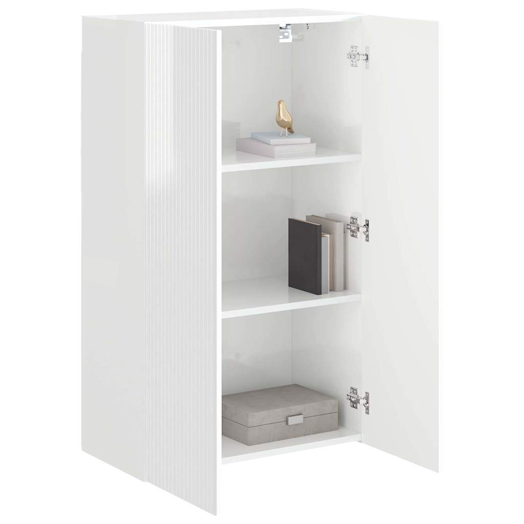 TV-Wandschrank Hochglanz Weiß 59,5 x 31 x 100 cm Holzwerkstoff