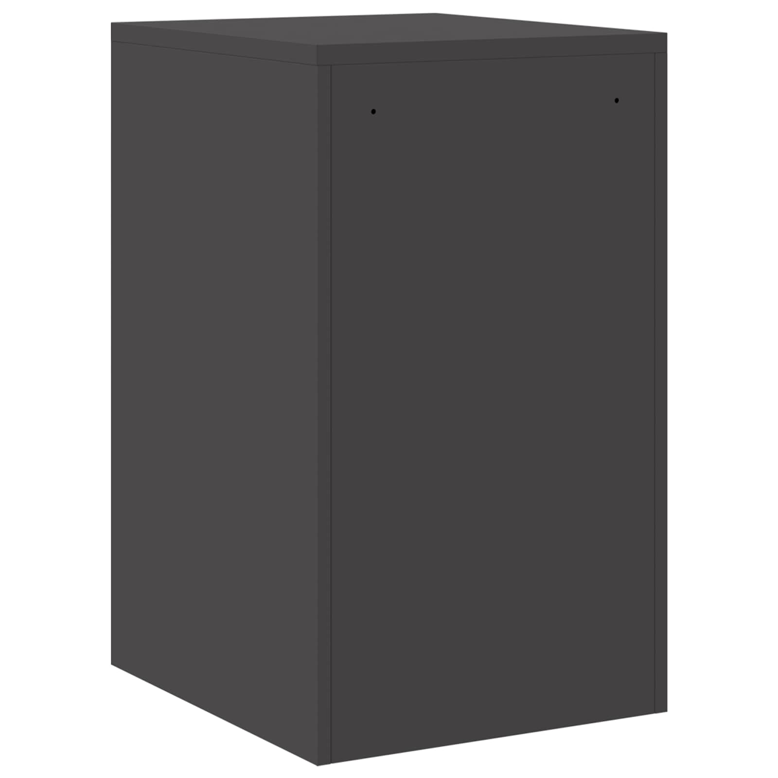 Aktenschrank Schwarz 44 x 50 x 74,5 cm Kaltgewalzter Stahl