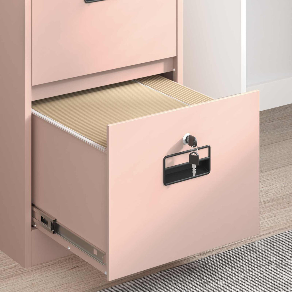Aktenschrank Rosa 44 x 50 x 74,5 cm Kaltgewalzter Stahl