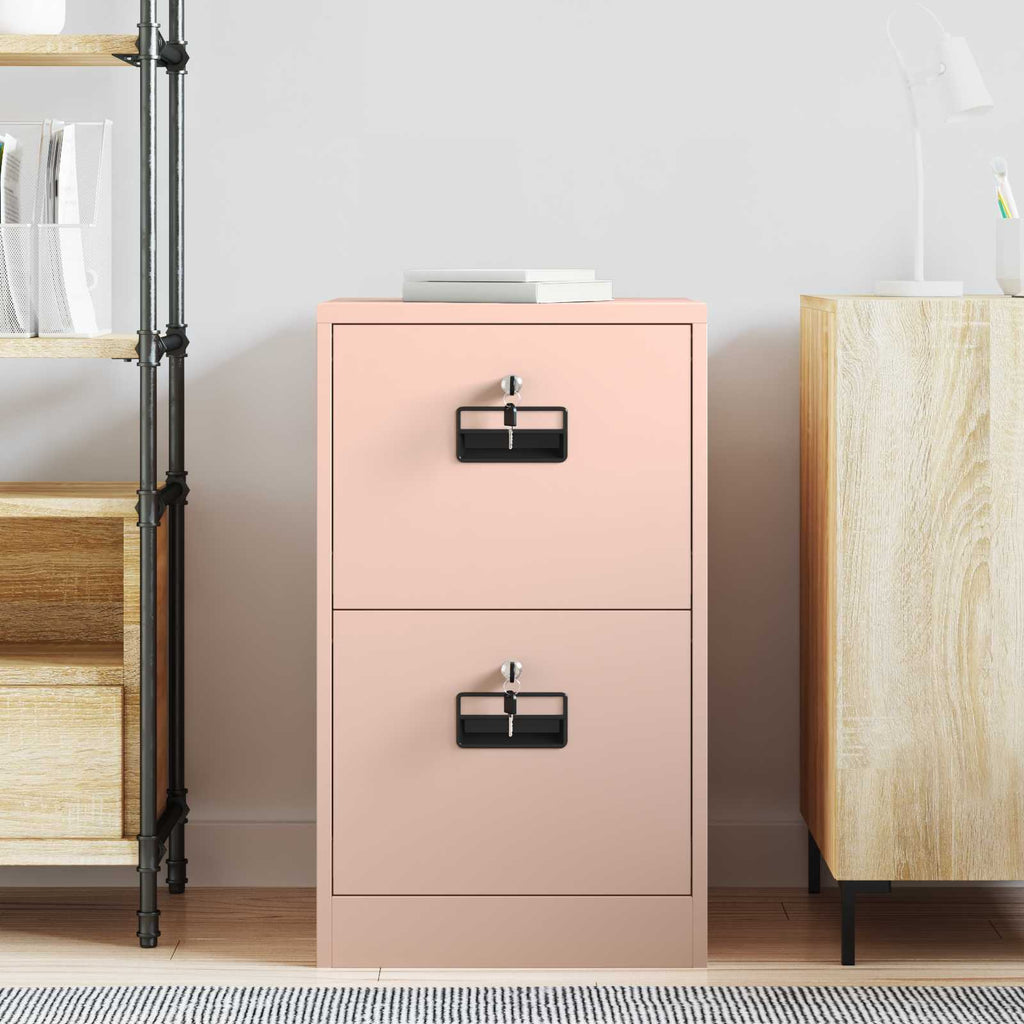 Aktenschrank Rosa 44 x 50 x 74,5 cm Kaltgewalzter Stahl