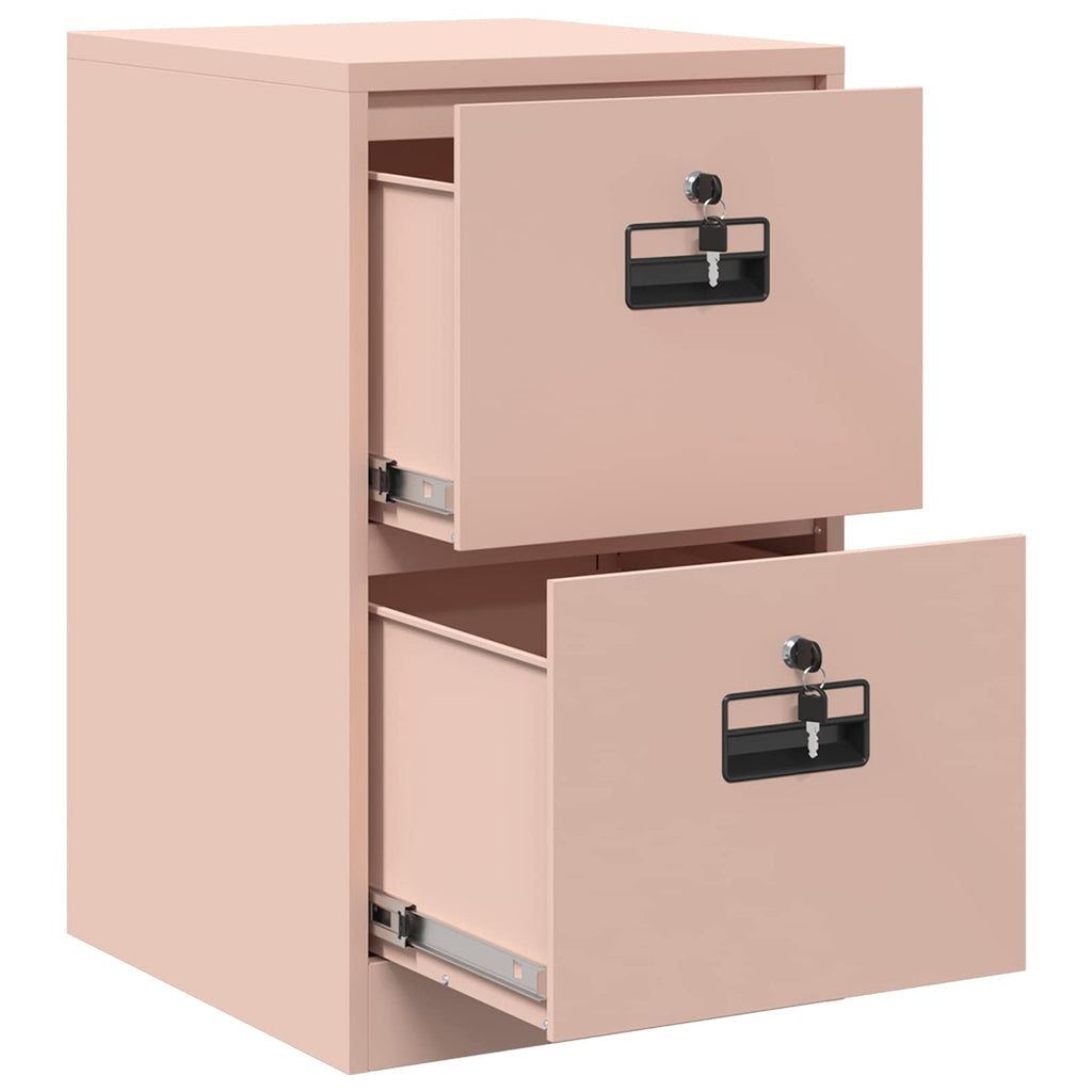 Aktenschrank Rosa 44 x 50 x 74,5 cm Kaltgewalzter Stahl