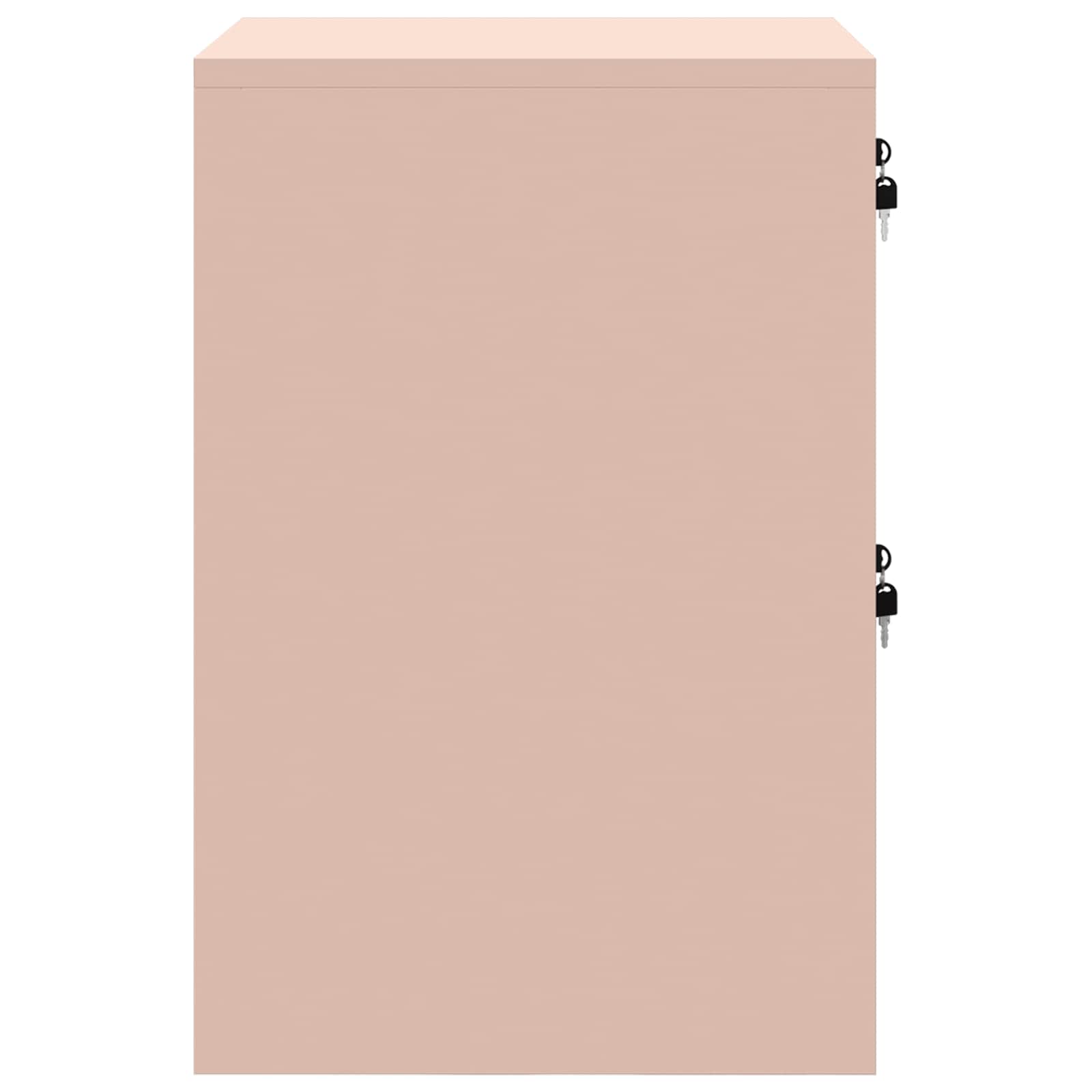 Aktenschrank Rosa 44 x 50 x 74,5 cm Kaltgewalzter Stahl