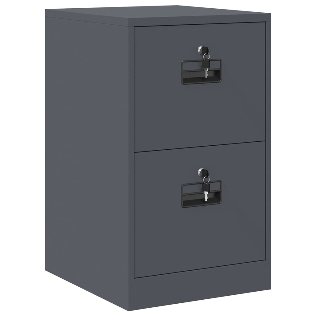 Aktenschrank Anthrazit 44 x 50 x 74,5 cm Kaltgewalzter Stahl