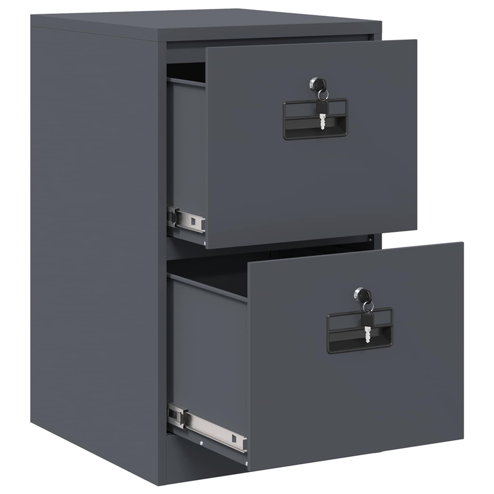 Aktenschrank Anthrazit 44 x 50 x 74,5 cm Kaltgewalzter Stahl