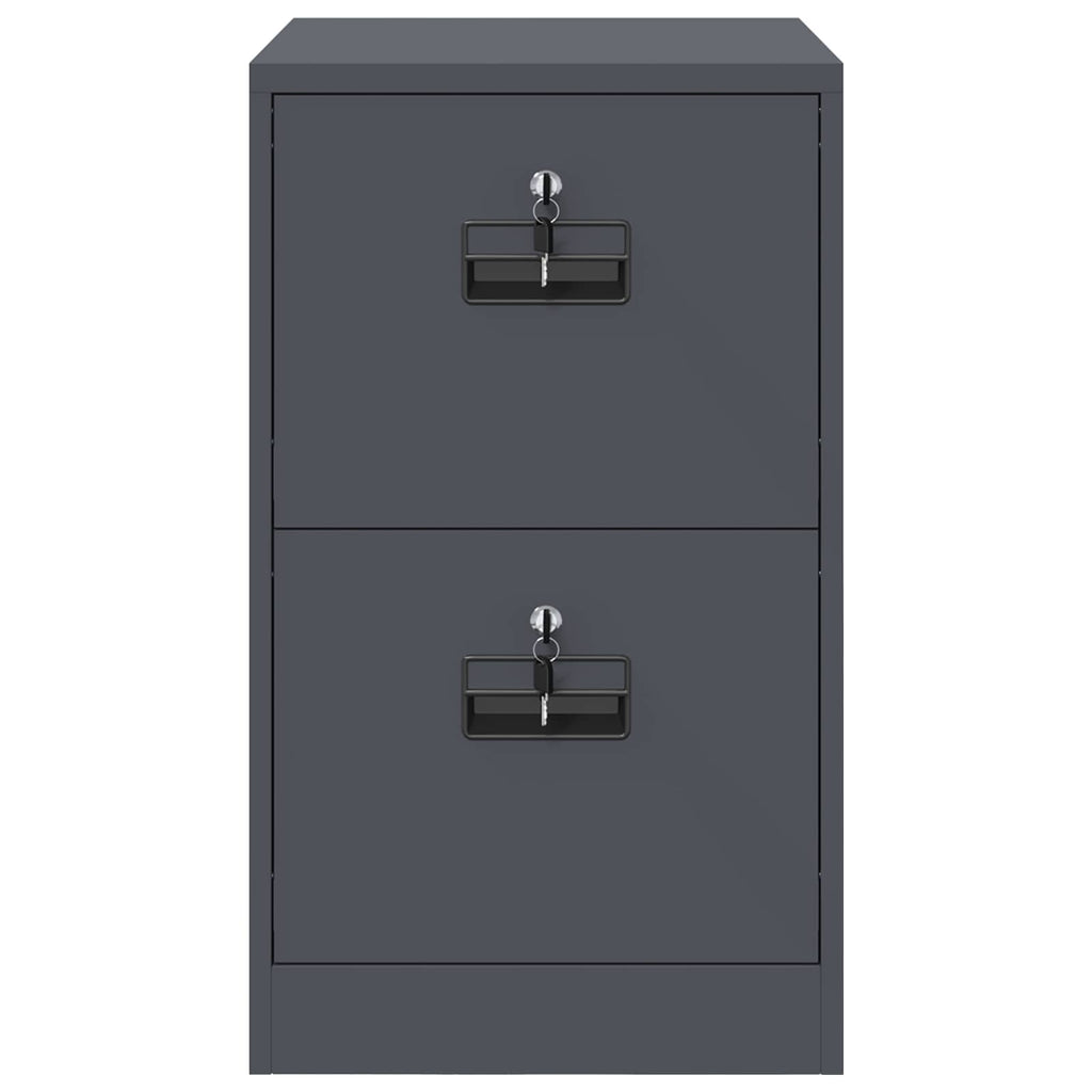 Aktenschrank Anthrazit 44 x 50 x 74,5 cm Kaltgewalzter Stahl