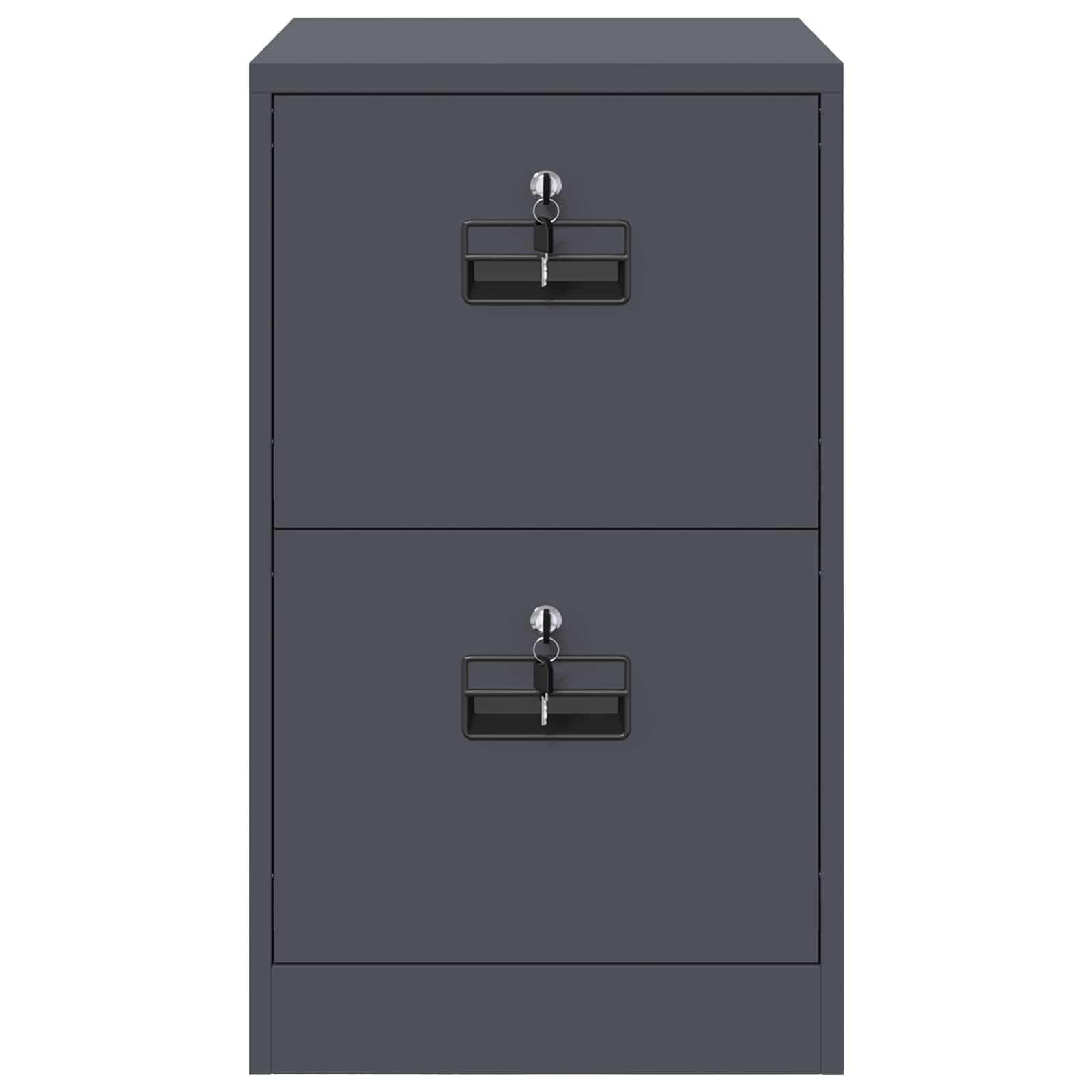 Aktenschrank Anthrazit 44 x 50 x 74,5 cm Kaltgewalzter Stahl