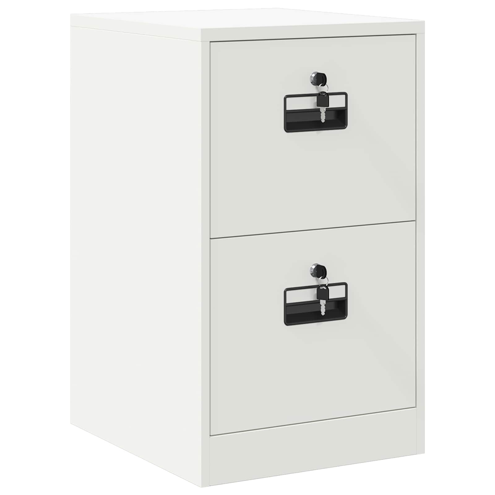 Aktenschrank Weiß 44 x 50 x 74,5 cm Kaltgewalzter Stahl