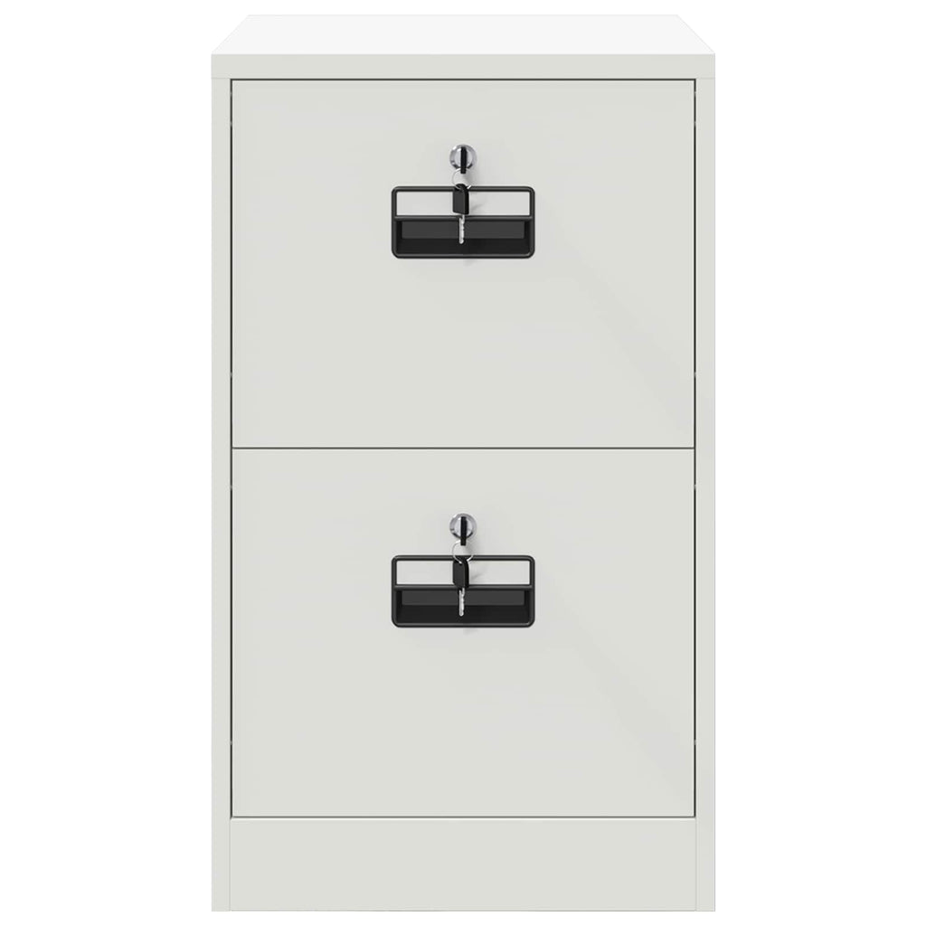 Aktenschrank Weiß 44 x 50 x 74,5 cm Kaltgewalzter Stahl