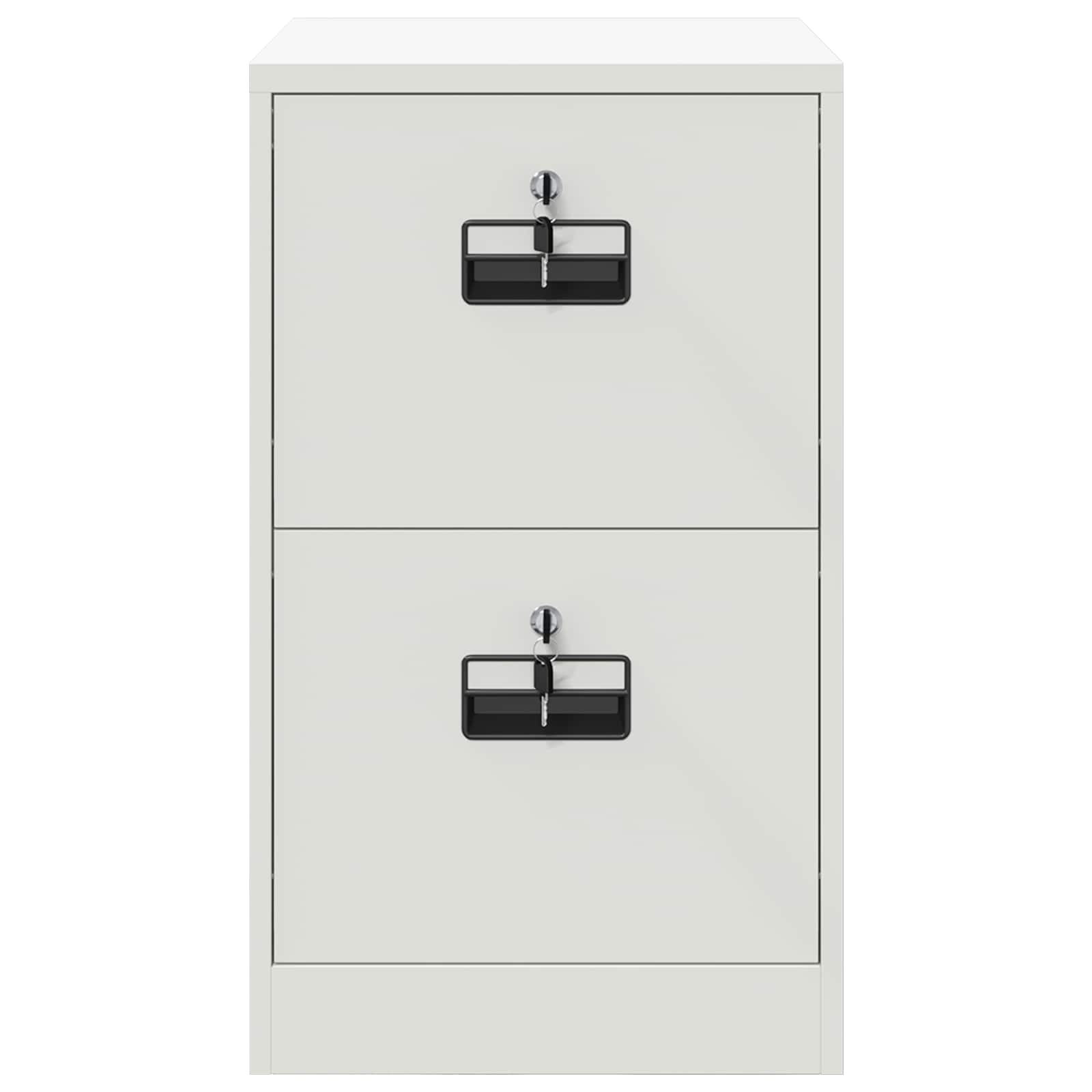 Aktenschrank Weiß 44 x 50 x 74,5 cm Kaltgewalzter Stahl