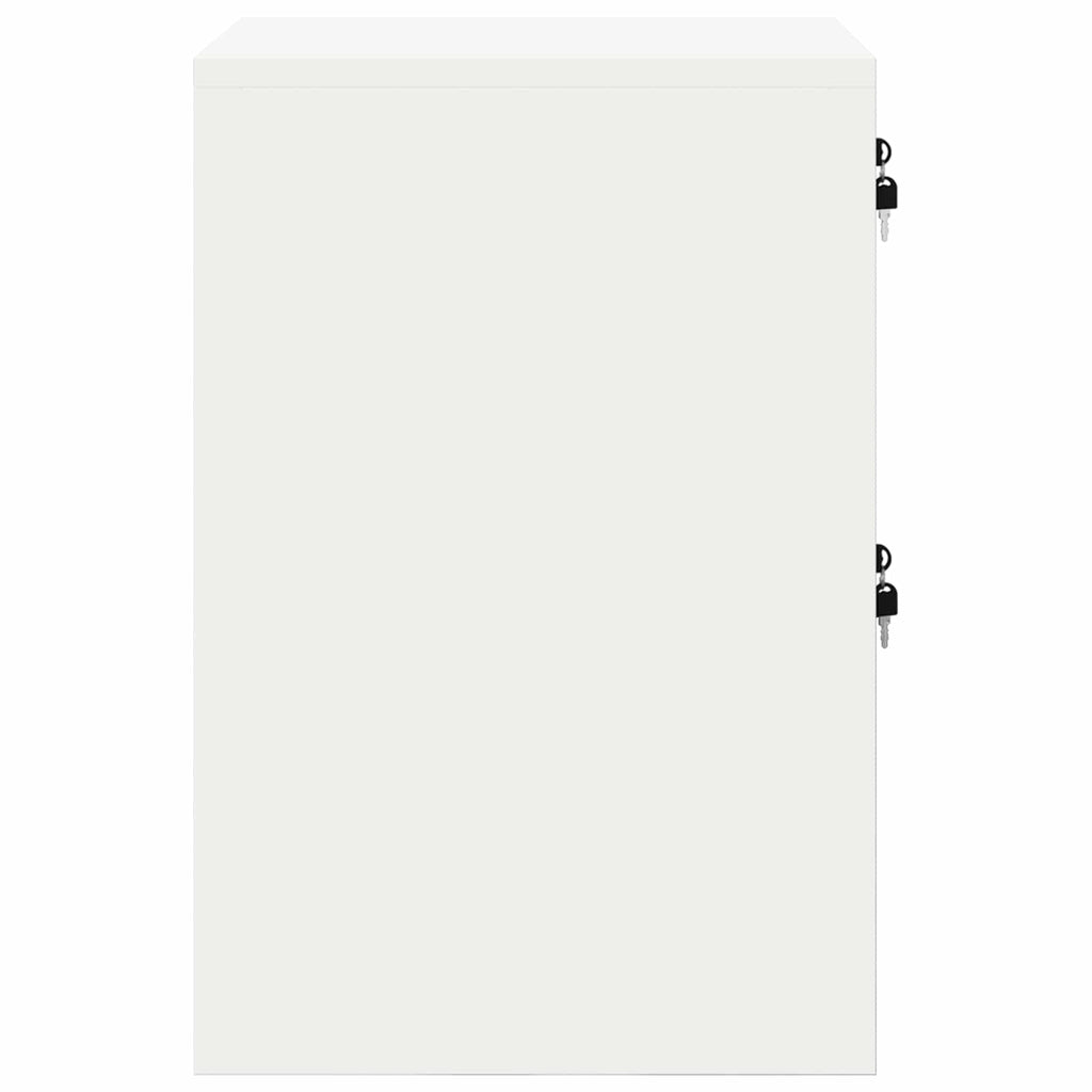 Aktenschrank Weiß 44 x 50 x 74,5 cm Kaltgewalzter Stahl