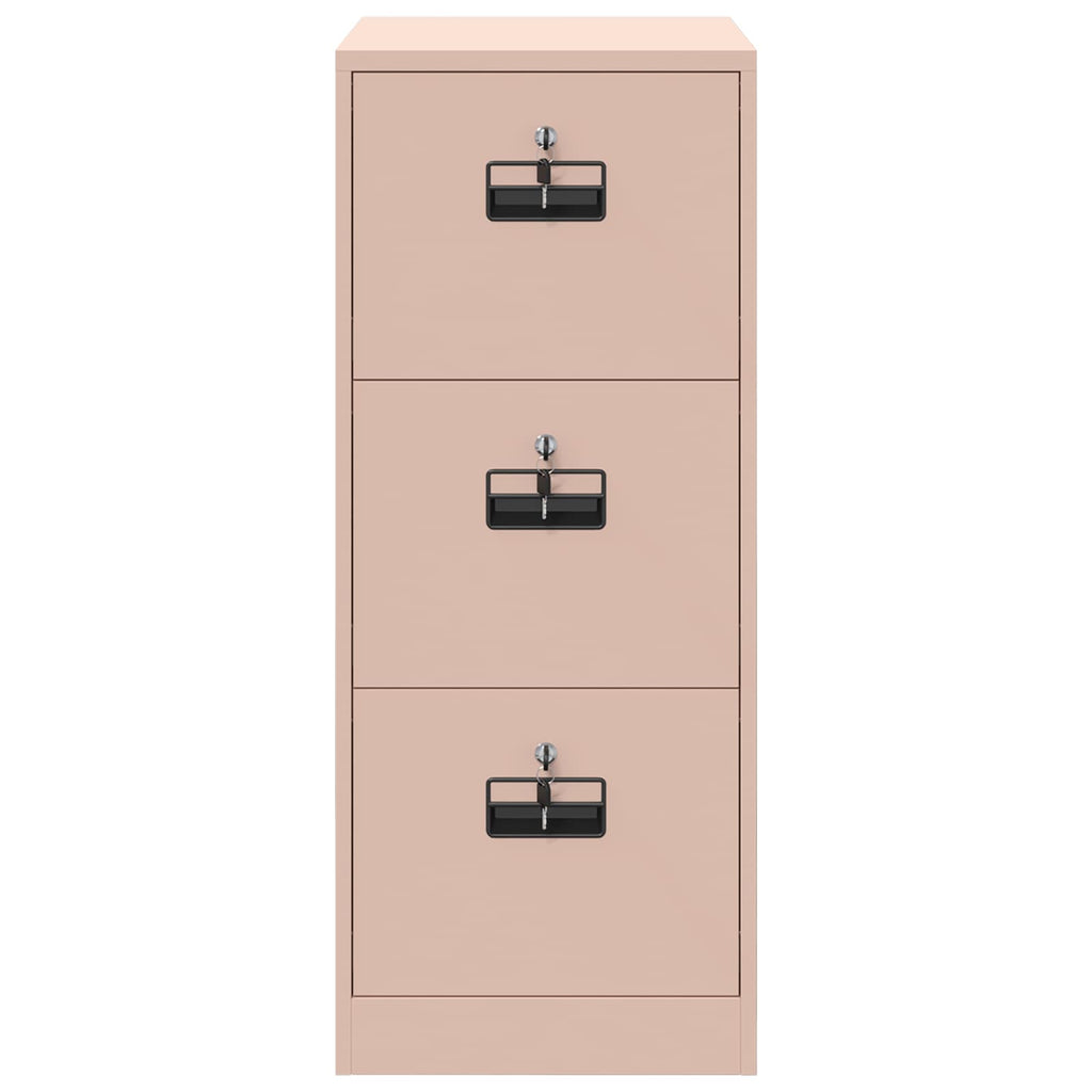 Aktenschrank Rosa 44 x 50 x 106,5 cm Kaltgewalzter Stahl