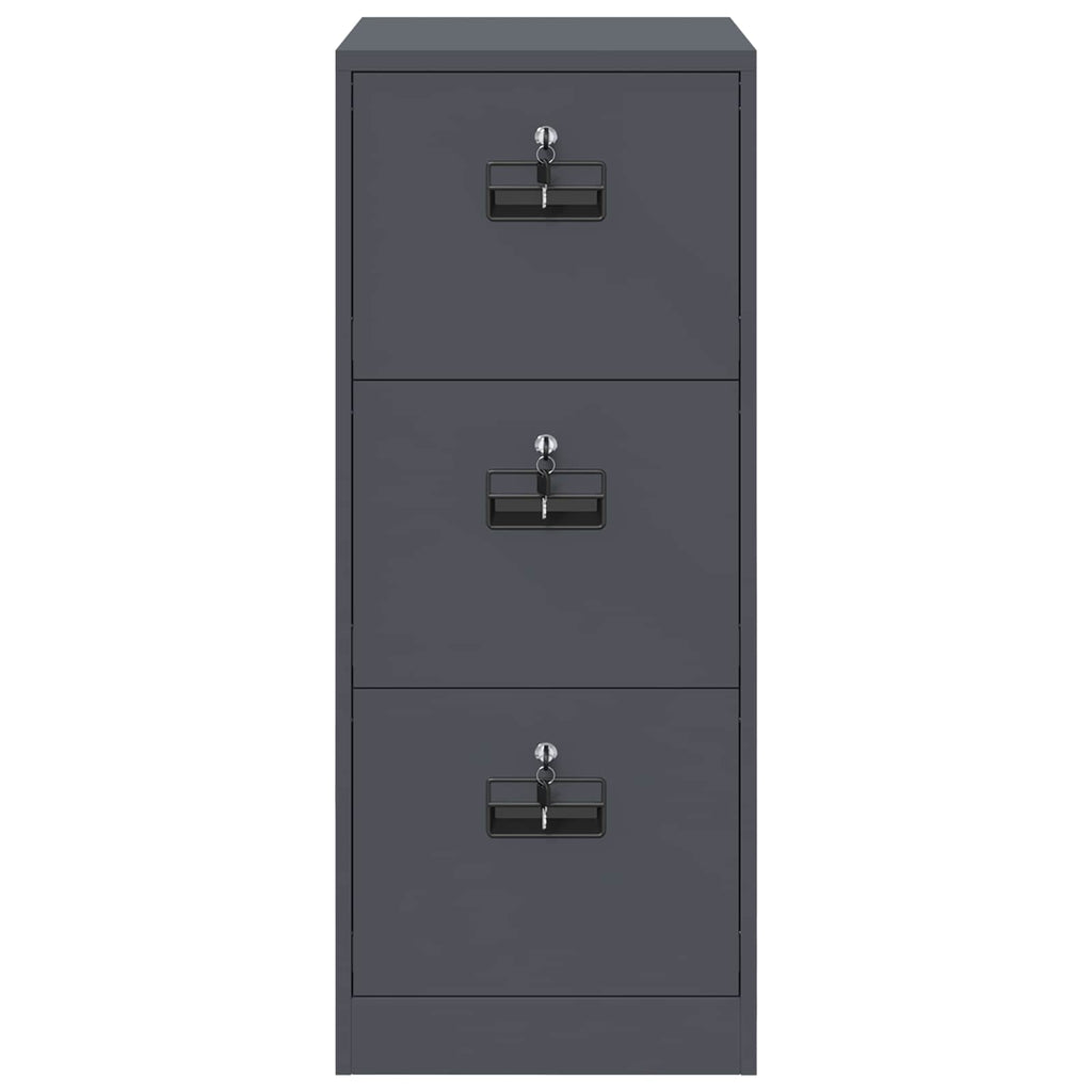 Aktenschrank Anthrazit 44 x 50 x 106,5 cm Kaltgewalzter Stahl
