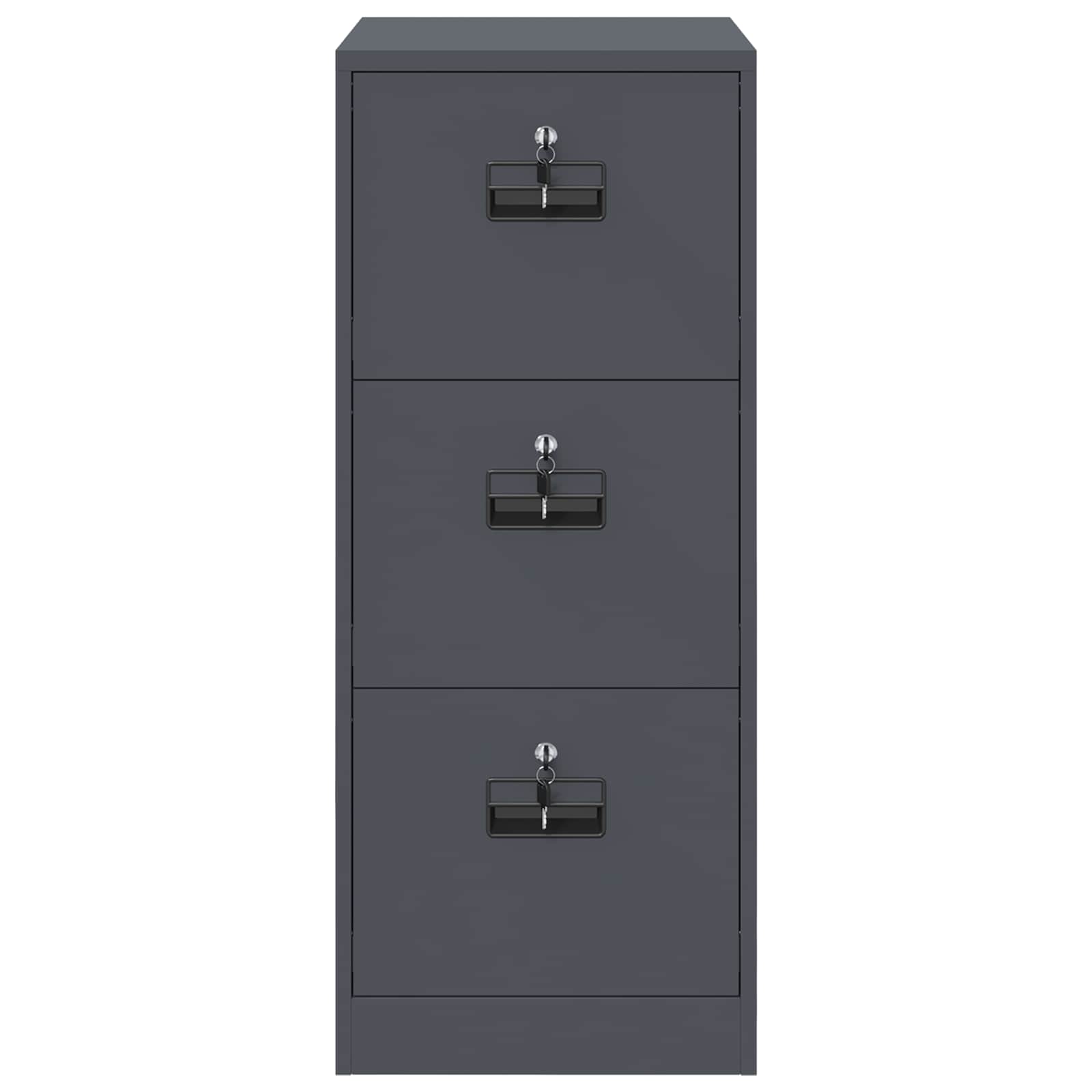 Aktenschrank Anthrazit 44 x 50 x 106,5 cm Kaltgewalzter Stahl
