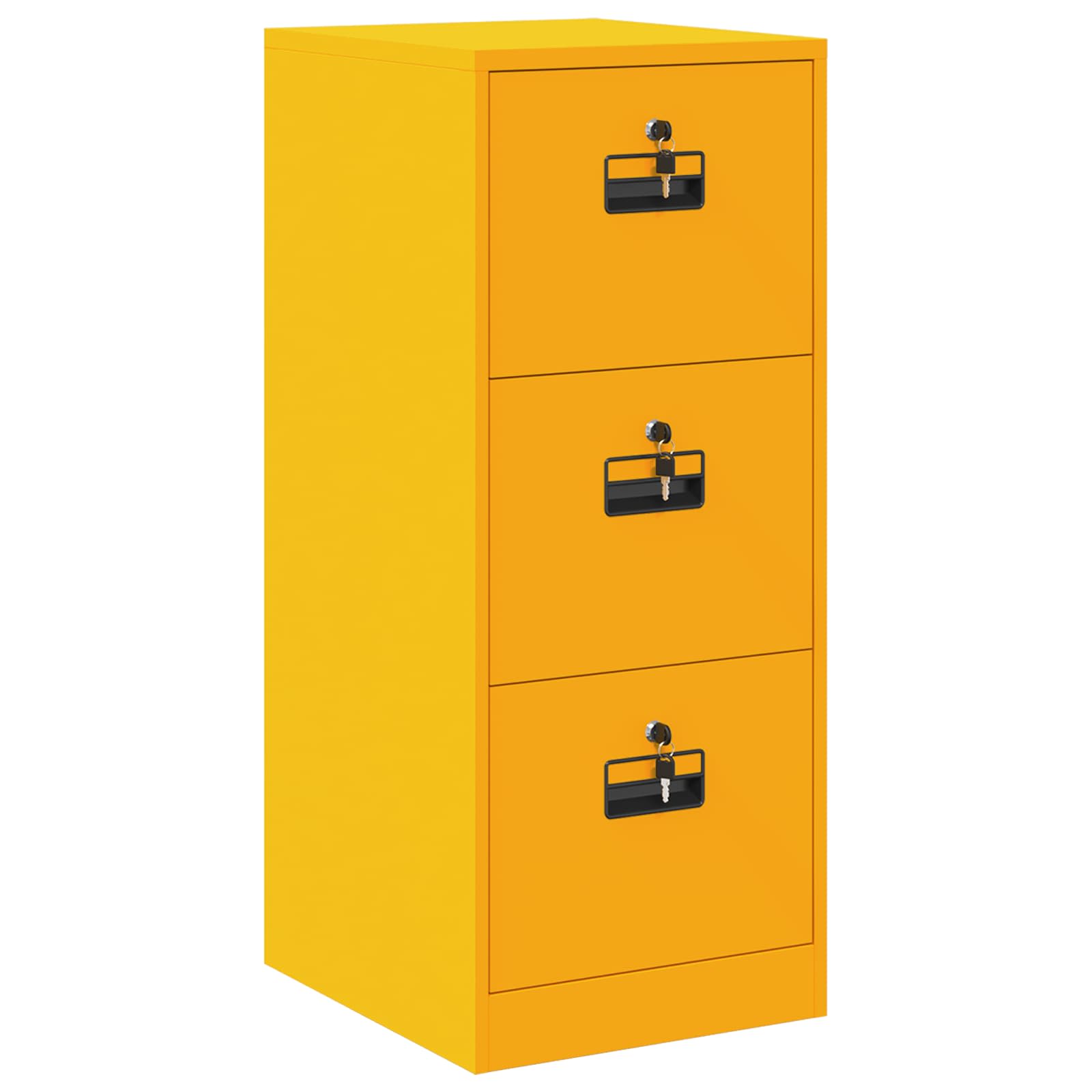 Aktenschrank Senfgelb 44 x 50 x 106,5 cm Kaltgewalzter Stahl