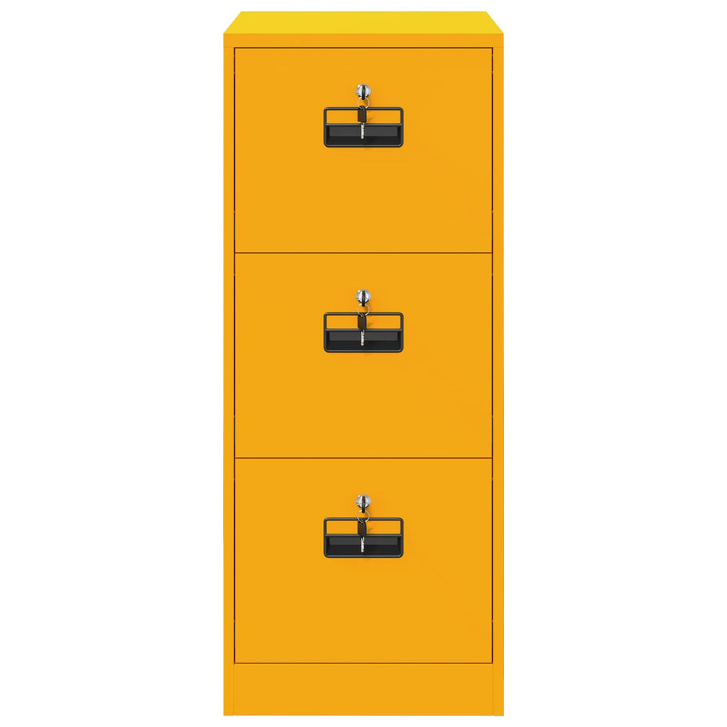 Aktenschrank Senfgelb 44 x 50 x 106,5 cm Kaltgewalzter Stahl