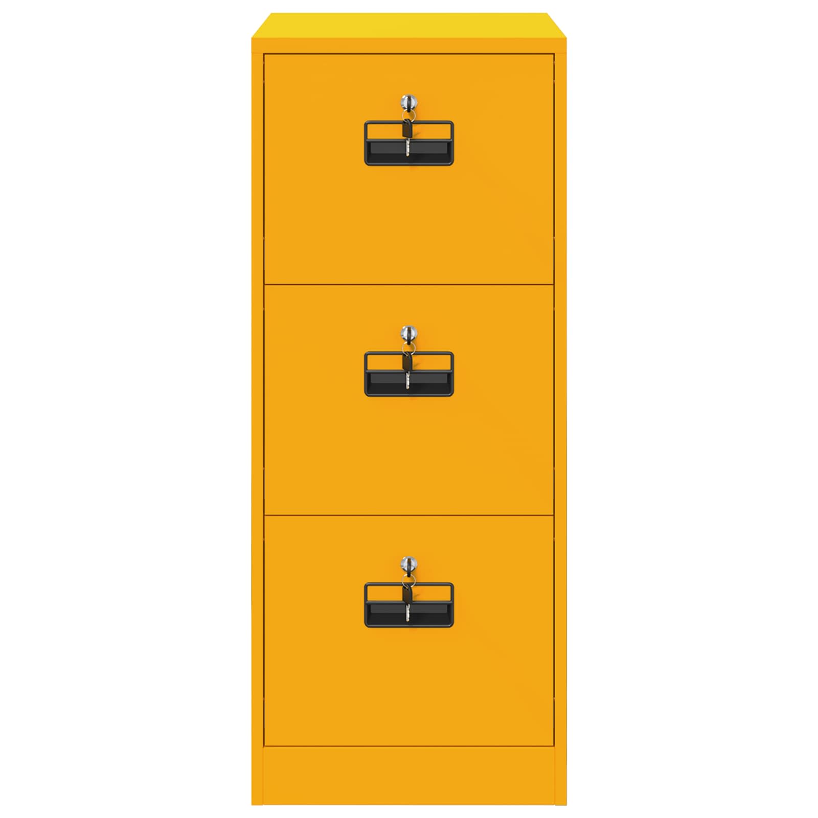 Aktenschrank Senfgelb 44 x 50 x 106,5 cm Kaltgewalzter Stahl