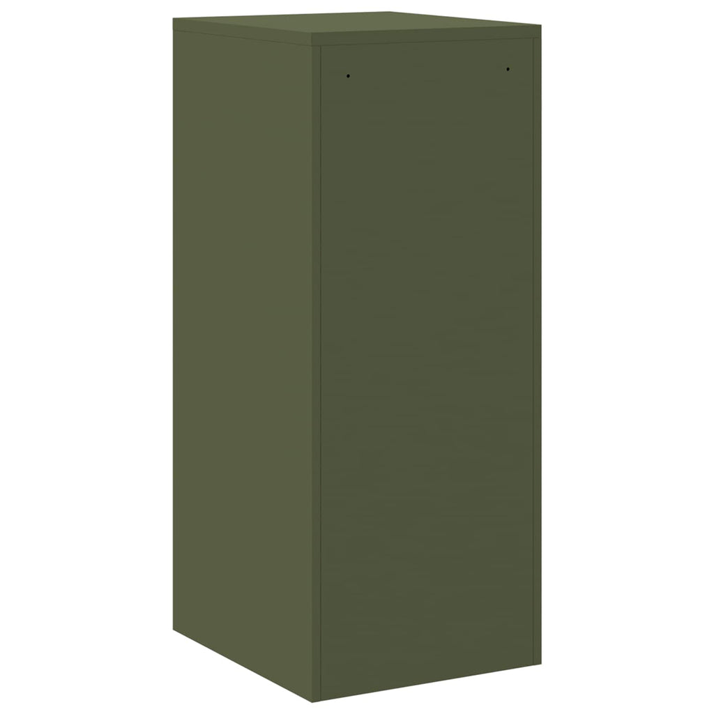 Aktenschrank Olive Grün 44 x 50 x 106,5 cm Kaltgewalzter Stahl