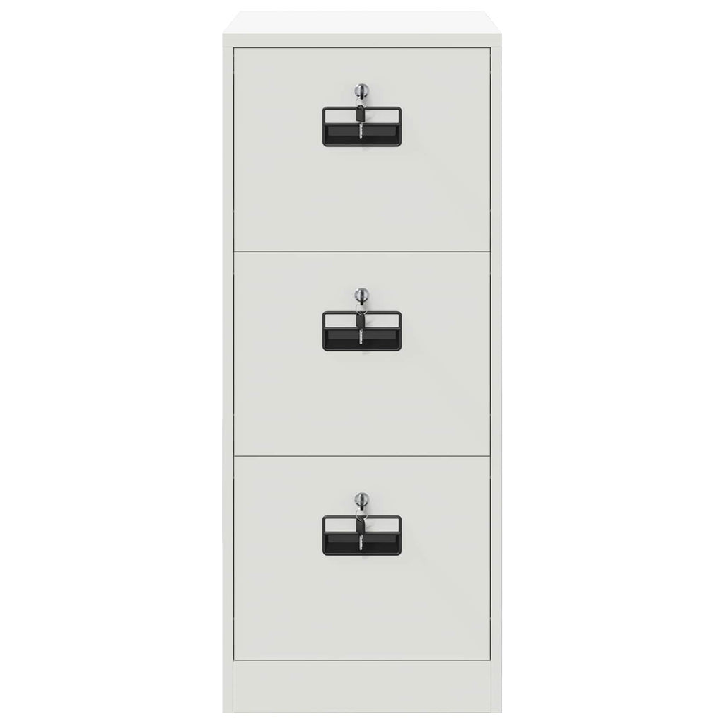Aktenschrank Weiß 44 x 50 x 106,5 cm Kaltgewalzter Stahl
