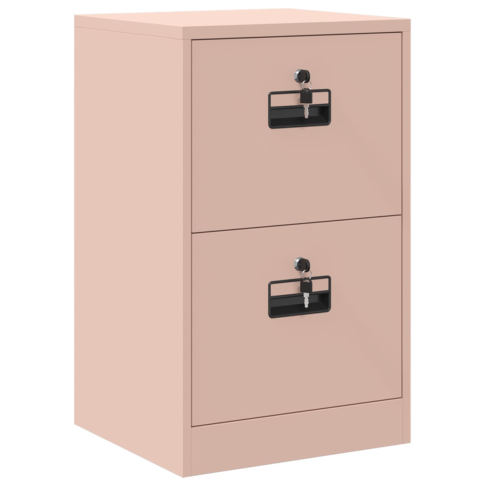 Aktenschrank Rosa 45,5 x 42 x 74,5 cm Kaltgewalzter Stahl