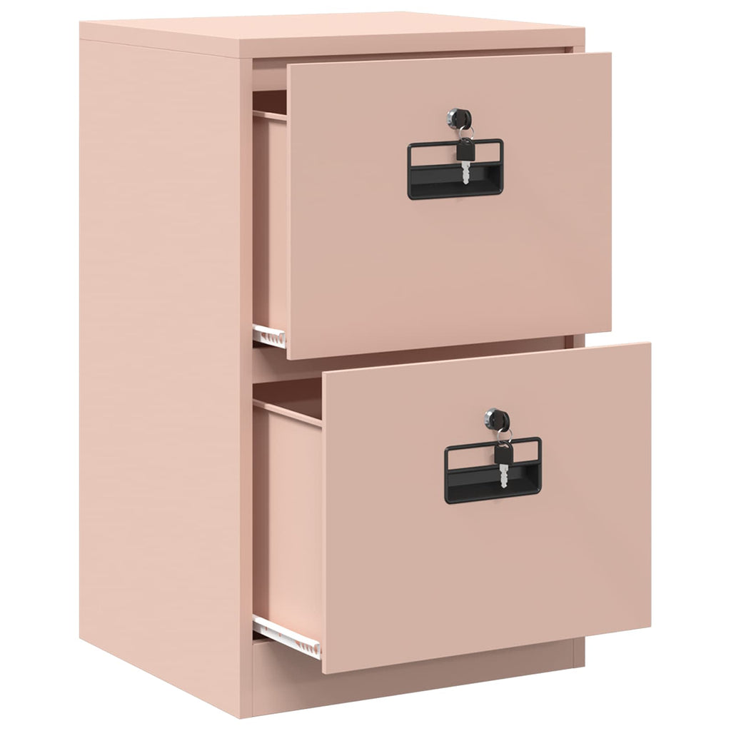 Aktenschrank Rosa 45,5 x 42 x 74,5 cm Kaltgewalzter Stahl