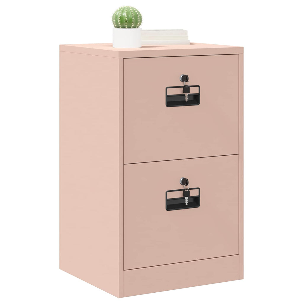 Aktenschrank Rosa 45,5 x 42 x 74,5 cm Kaltgewalzter Stahl