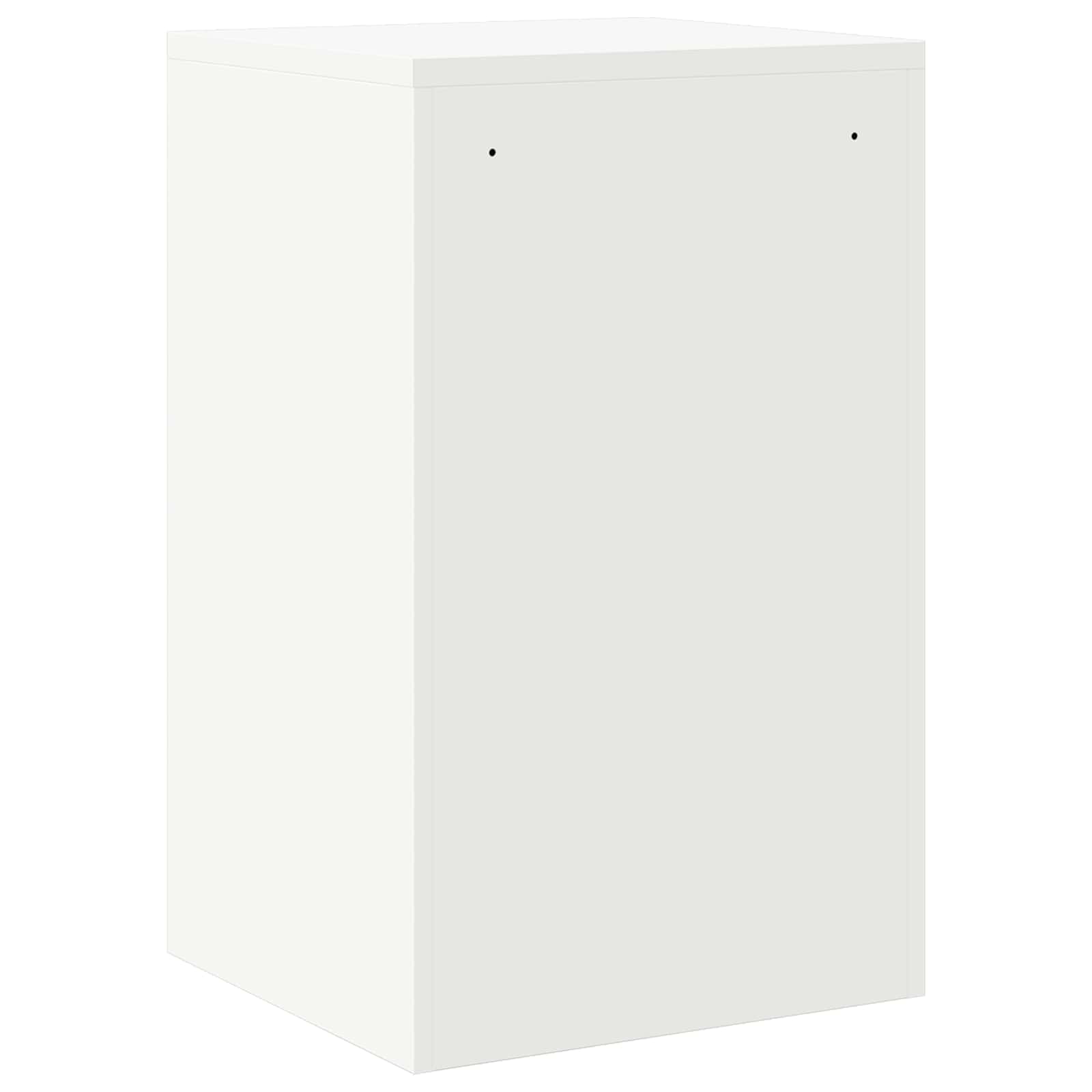 Aktenschrank Weiß 45,5 x 42 x 74,5 cm Kaltgewalzter Stahl