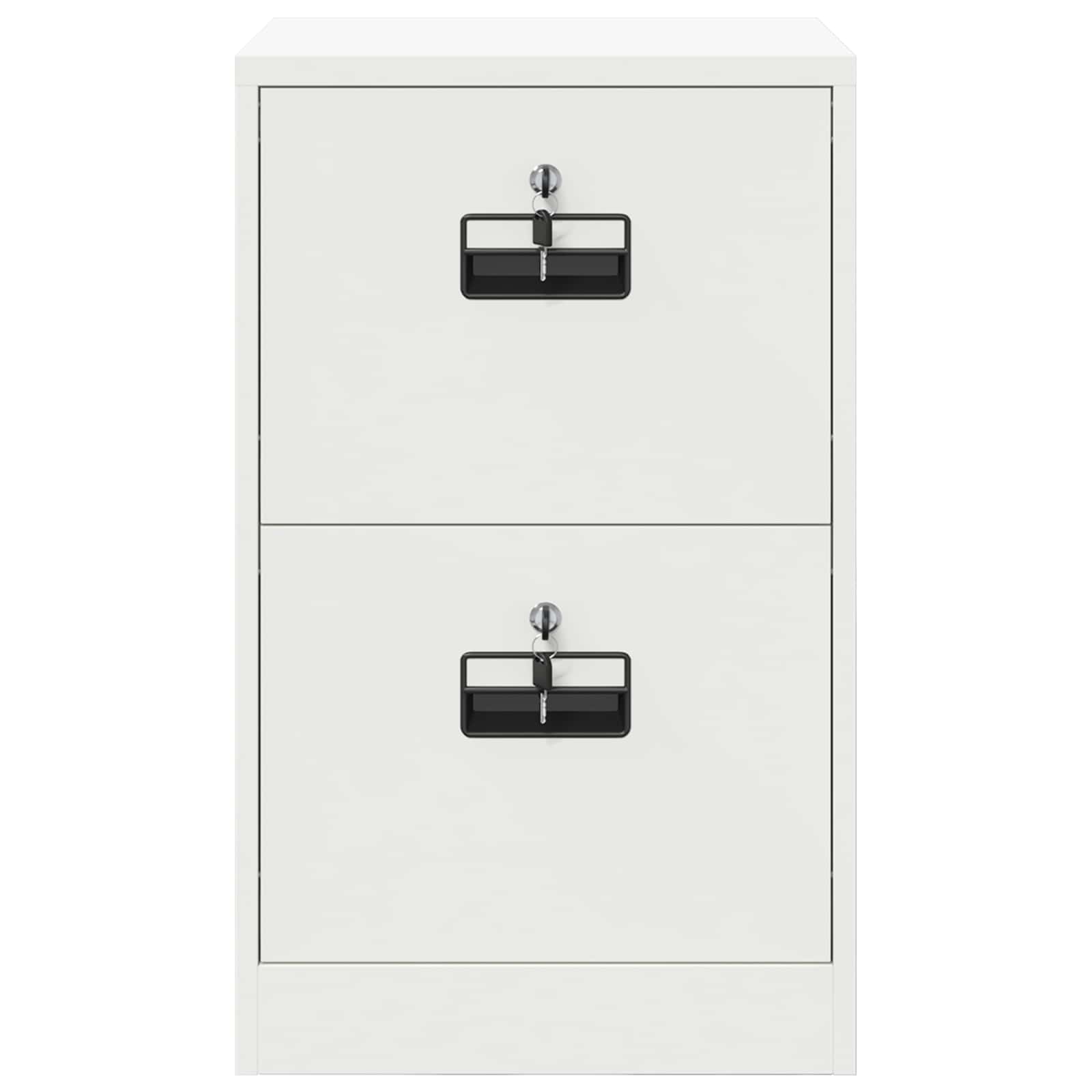 Aktenschrank Weiß 45,5 x 42 x 74,5 cm Kaltgewalzter Stahl