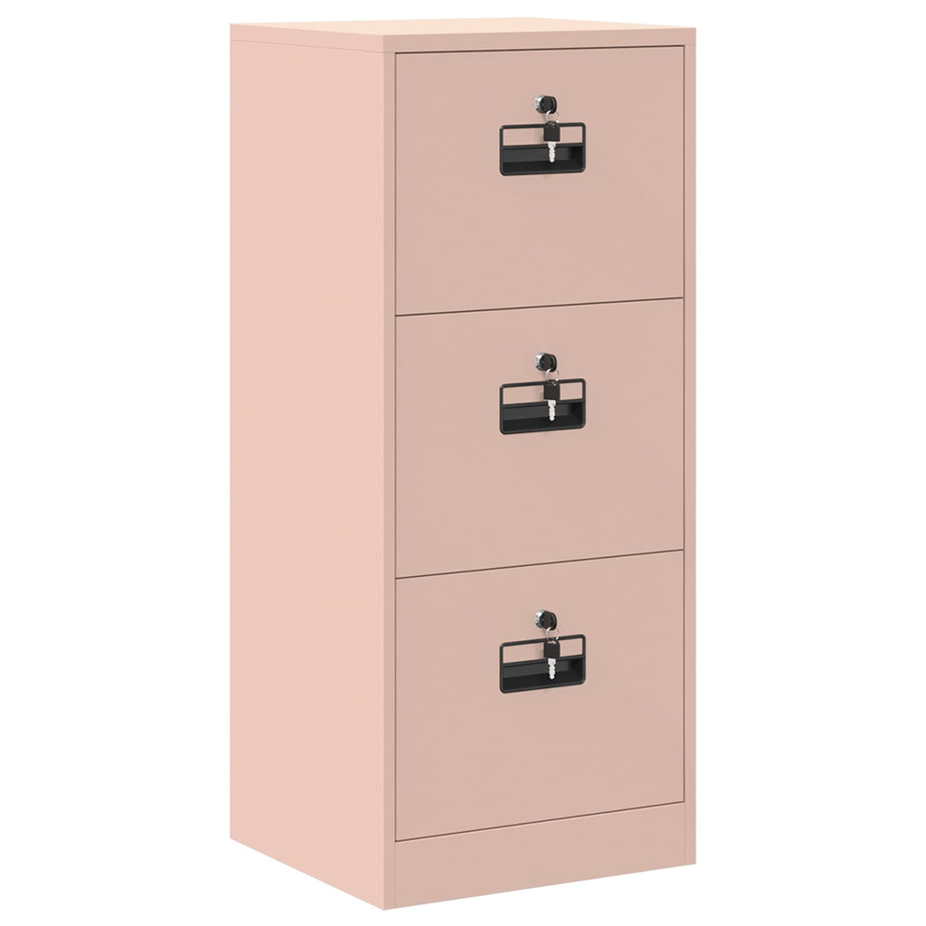 Aktenschrank Rosa 45,5 x 42 x 106,5 cm Kaltgewalzter Stahl