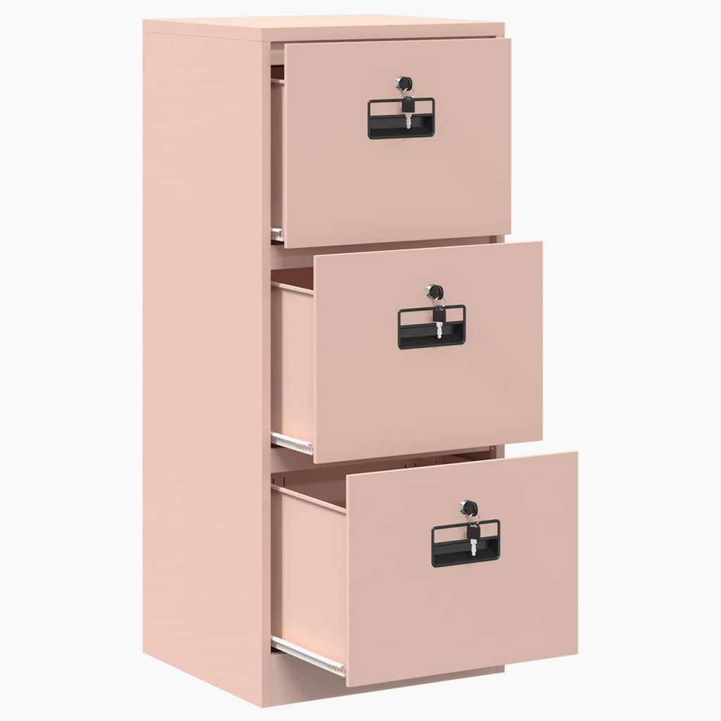 Aktenschrank Rosa 45,5 x 42 x 106,5 cm Kaltgewalzter Stahl