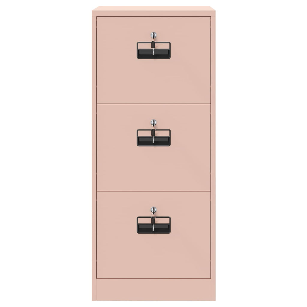 Aktenschrank Rosa 45,5 x 42 x 106,5 cm Kaltgewalzter Stahl