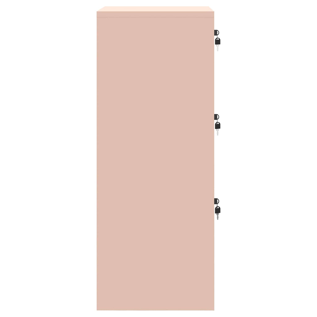 Aktenschrank Rosa 45,5 x 42 x 106,5 cm Kaltgewalzter Stahl