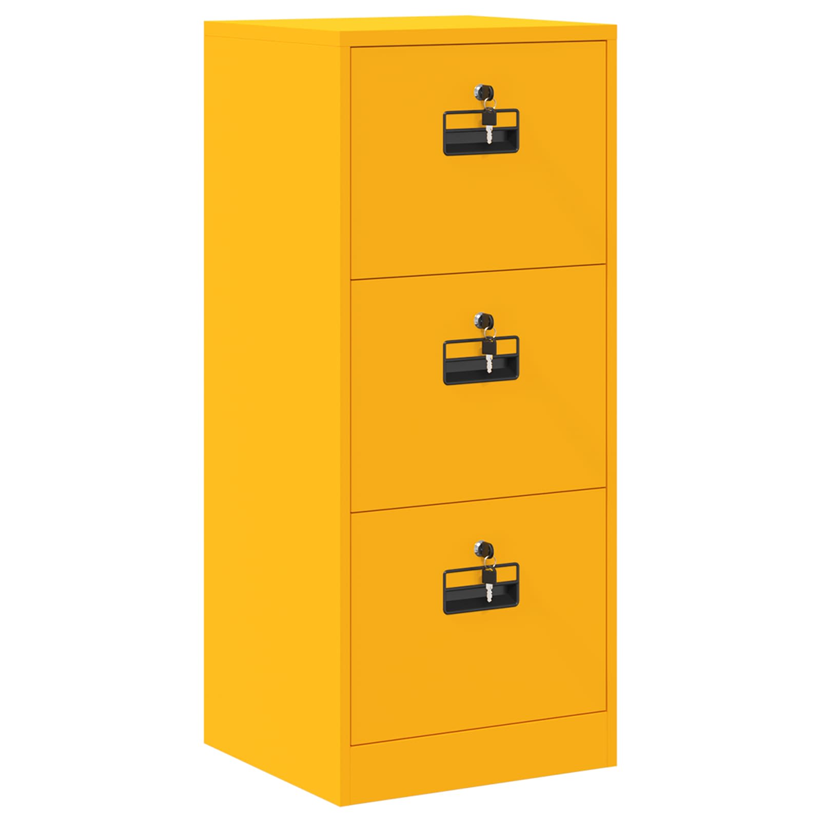 Aktenschrank Senfgelb 45,5 x 42 x 106,5 cm Kaltgewalzter Stahl