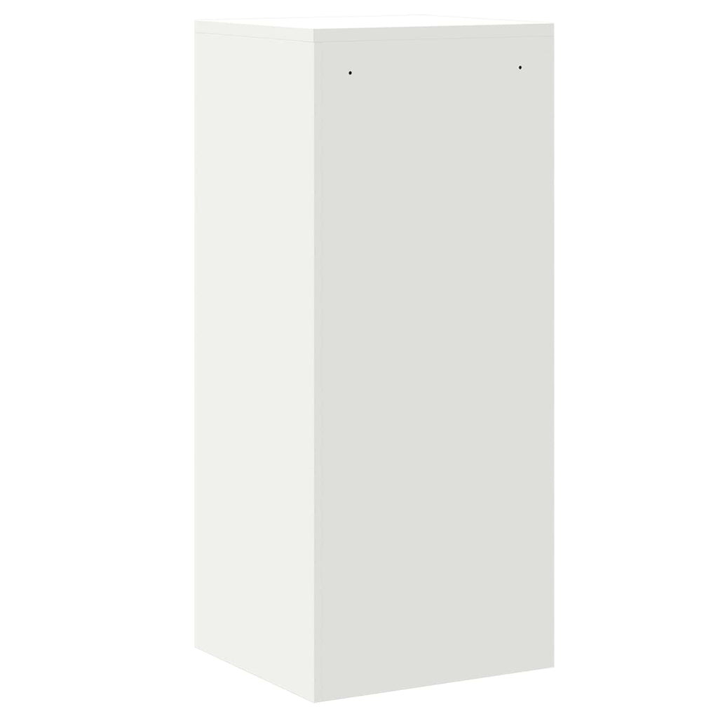 Aktenschrank Weiß 45,5 x 42 x 106,5 cm Kaltgewalzter Stahl