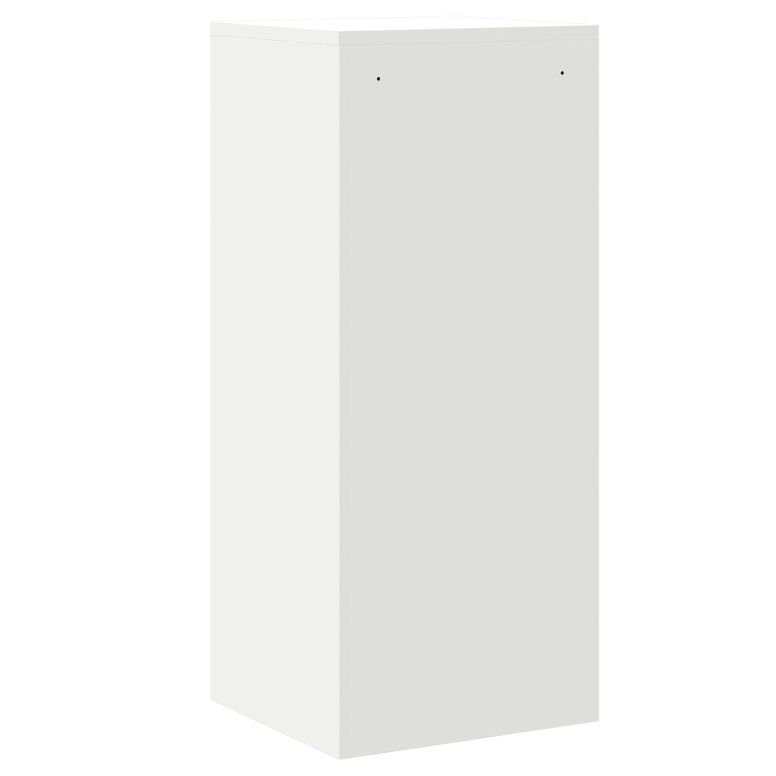 Aktenschrank Weiß 45,5 x 42 x 106,5 cm Kaltgewalzter Stahl